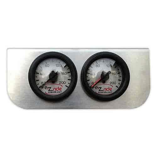 Dual Pressure Gauges & Panel 2" Diameter Gauge