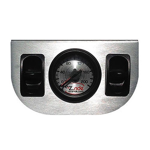 2-Way Single Pressure Gauge Panel with Paddle-style Air Valves 2" Diameter Gauge