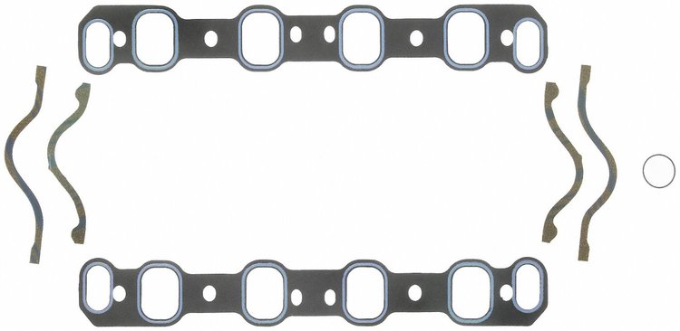 H/P Intake Gasket 1970-82 Ford 351 with 2-bbl heads
