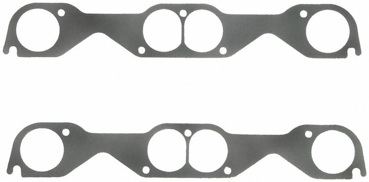 Small Block Chevy Exhaust Header Gasket Round Hooker adapter plate for large tube headers