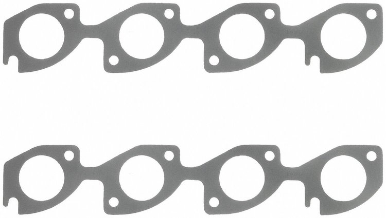 Small Block Chevy Exhaust Header Gasket Round GM, splayed valve