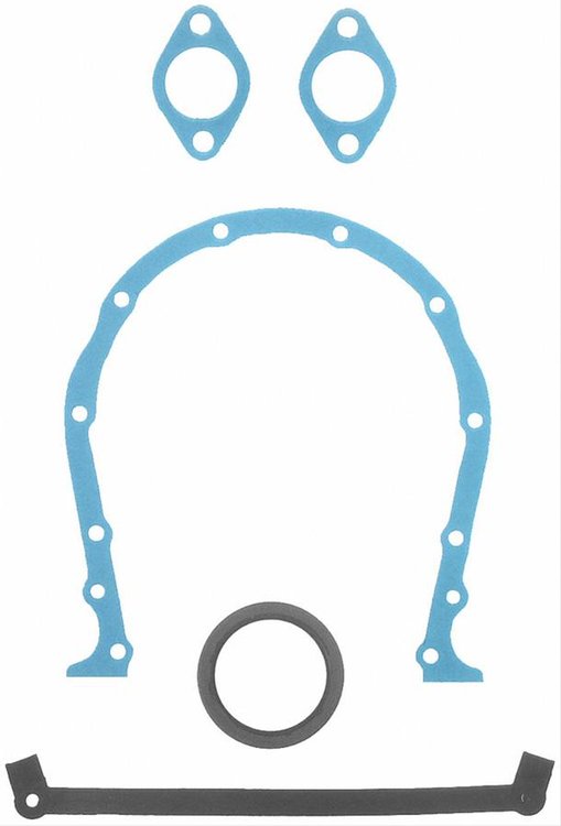 Composite Rubber Timing Cover Gasket Set for Chevy Big Block Marine V8 427CI and 454CI