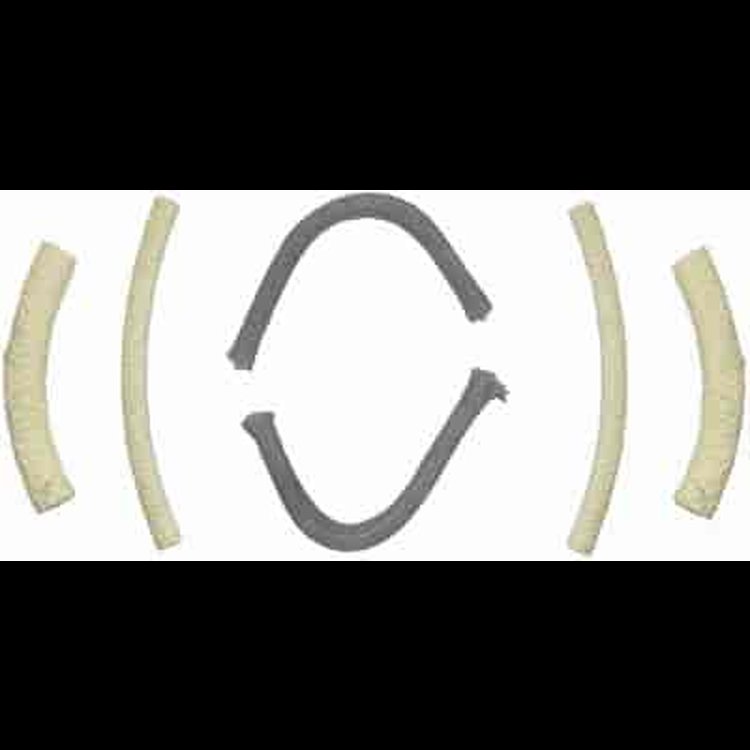 REAR MAIN SEAL SET; 1942-1932 FO V8 221CI 3.6L L-Head; 1942-1932 FOT L/D V8 221CI 3.6L L-Head; 1947-