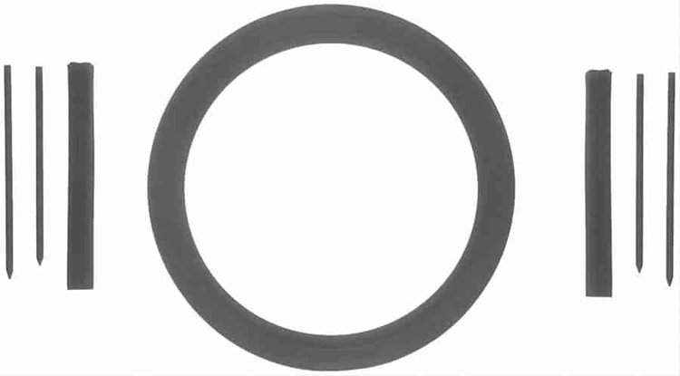 Rubber 1-Piece Rear Main Seal Gasket for 1995-2003 Buick, Chevy, Oldsmobile, and Pontiac 3.8 Liter V6 Vehicles
