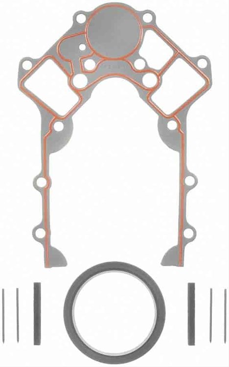 PTFE Rubber 1-Piece Rear Main Seal Gasket for 1990-2003 Buick, Chevy, Oldsmobile and Pontiac 3.3L and 3.8L V6 Vehicles