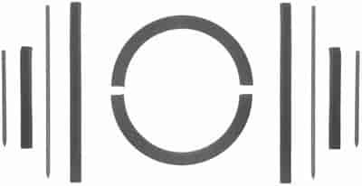 REAR MAIN SEAL SET; FOF L4 134CI 2.2L; 1967-1953 FOI L4 134CI 2.2L; FOF L4 144CI 2.4L Diesel; FOI L4