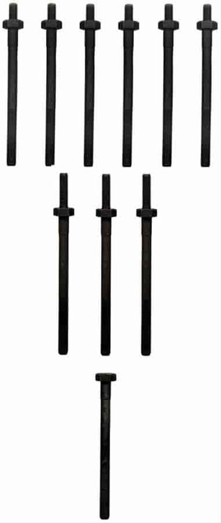 HEAD BOLT SET; 1986-1982 GM L4 1796cc 1.8L SOHC 8 Valve; 1986-1984 GM L4 1796cc 1.8L SOHC Turbo 8 Va