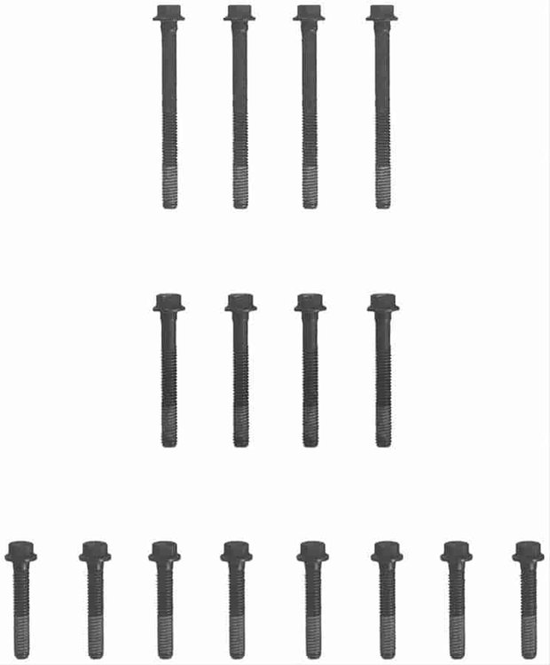 HEAD BOLT SET 1993-1989 GM V6 204CI 3.3L Buick 1995-1988 GM V6 231CI 3.8L Buick 1995-1992 GMT L/D V6 231CI 3.8L Buick