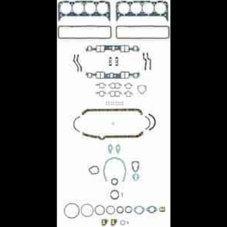 Full Engine Gasket Set for 1957-1979 Chevy Bel Air, Corvette, Nomad & Trucks [2-Piece Rear Main Seal]