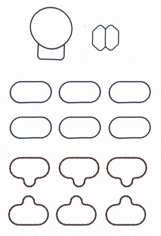 INTAKE MANIFOLD GASKET 2003-2001 FOT L/D V6 2966cc 3.0L DOHC 24 Valve 2003-2001 MZT L/D V6 2966cc 3.0L DOHC 24 Valve