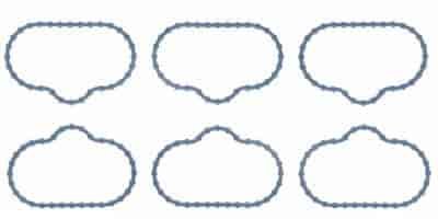 Intake Manifold Gasket Set for 2001-2008 Jaguar S-Type 3.0L, 2002-2008 X-Type 3.0L and 2002-2005 2.5L, 2002-2005 Lincoln LS