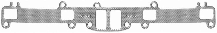 EXH MANIFOLD GASKET; 1964-1960 FO L6 144CI 2.4L; 1964-1960 FOT L/D L6 144CI 2.4L; 1972-1960 FO L6 17