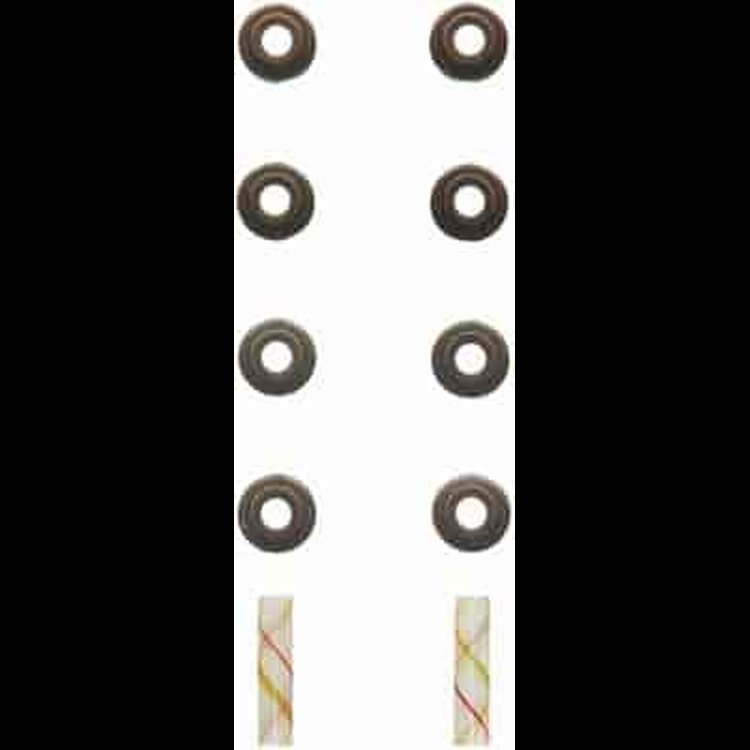 VALVE STEM SEAL SET; 1984-1979 CHR L4 1410cc 1.4L SOHC 8 Valve; 1990-1987 CHR L4 1468cc 1.5L SOHC 8