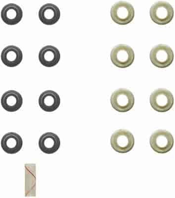 VALVE STEM SEAL SET; 1987-1983 FOT L/D V8 420CI 6.9L Diesel; 1995-1988 FOT L/D V8 444CI 7.3L Diesel