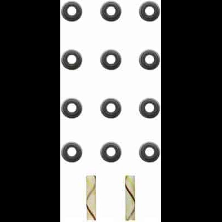 VALVE STEM SEAL SET; 1993-1990 GM L4 1588cc 1.6L SOHC 12 Valve; 1993-1990 IS L4 1588cc 1.6L SOHC 12