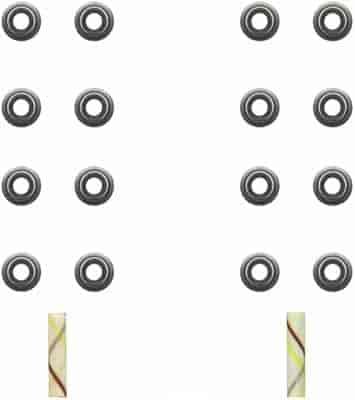 VALVE STEM SEAL SET; 1997-1993 GM L4 1587cc 1.6L DOHC 16 Valve; 1993 TO L4 1587cc 1.6L DOHC 16 Valve
