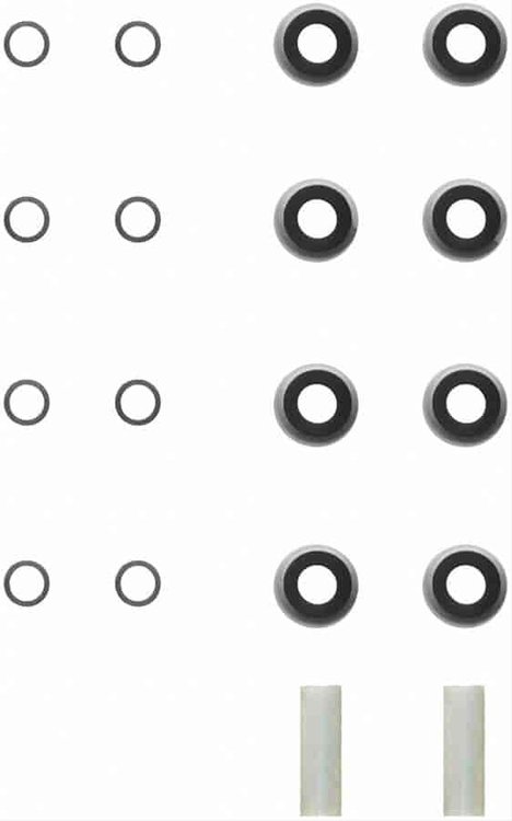 High-Temperature Rubber Umbrella Valve Stem Seal Set for 1981-1996 Chevy, GMC and Other Vehicles [Set of 8]