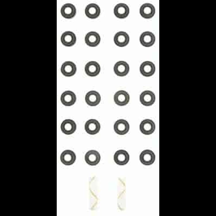 VALVE STEM SEAL SET 1999-1992 MERC BENZ L6 2.8L DOHC 104.941/942/961 L6 3.2L DOHC 104.941 942 961 991 992 944 Int. & Exh.