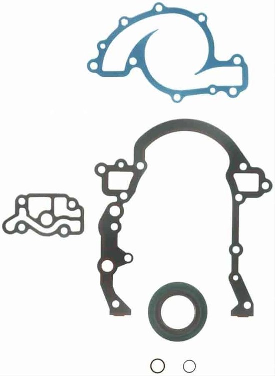 TIMING COVER GASKET SET; 1993-1989 GM V6 204CI 3.3L Buick; 1994-1988 GM V6 231CI 3.8L Buick; 1995 GM