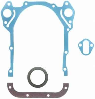 TIMING COVER GASKET SET; 1977-1964 FOI V8 330CI 5.4L Heavy Duty; 1973-1964 FOT H/D V8 330CI 5.4L Hea