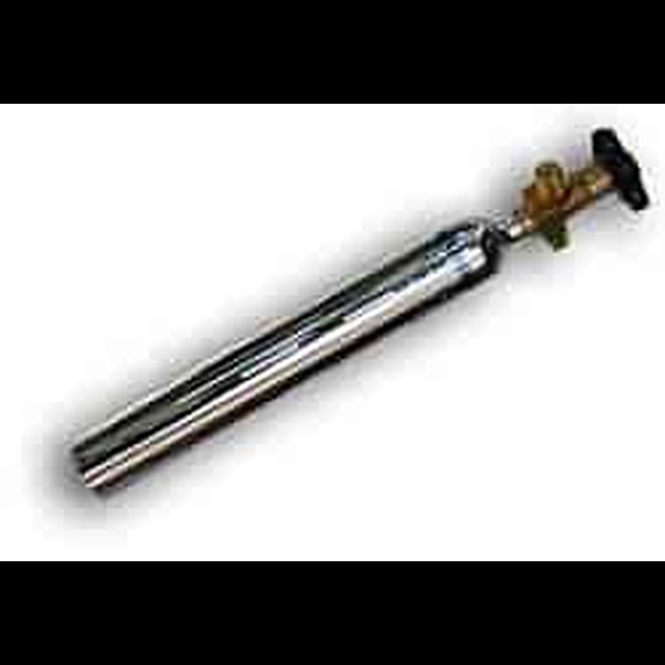 10 oz Empty Bottle Length with Valve Installed: 16-1/2"