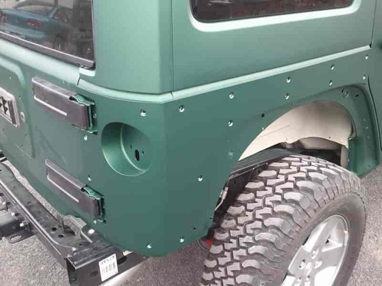 Extended-Length Bomb-Proof Corner Protectors 2007-2018 Jeep Wrangler JKU 4-Door - Bare Finish