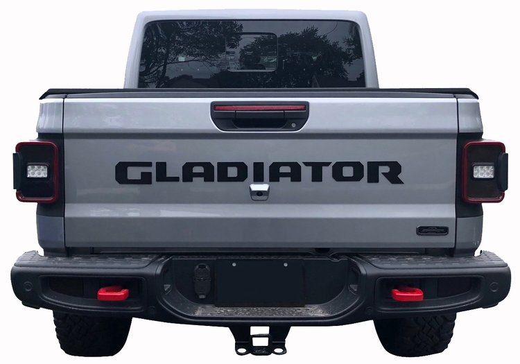 Tailgate Badging Kit for Jeep Gladiator JT Models - Black Finish