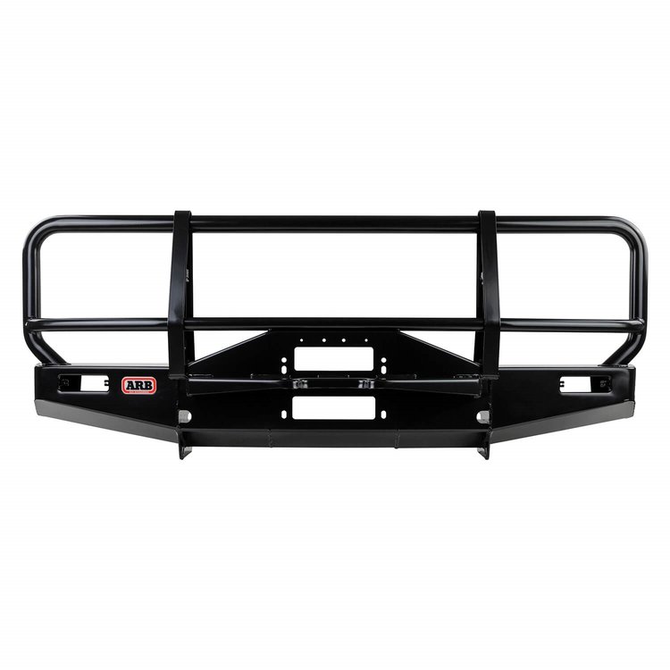 3432090B Winch Bumper w/ Fit Kit Fits Select Land Rover Defender 90 [Black Finish]