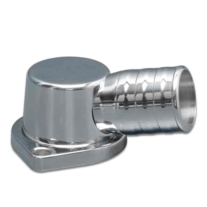 Billet Aluminum Thermostat Housing GM LS Series, Bright Polished Finish