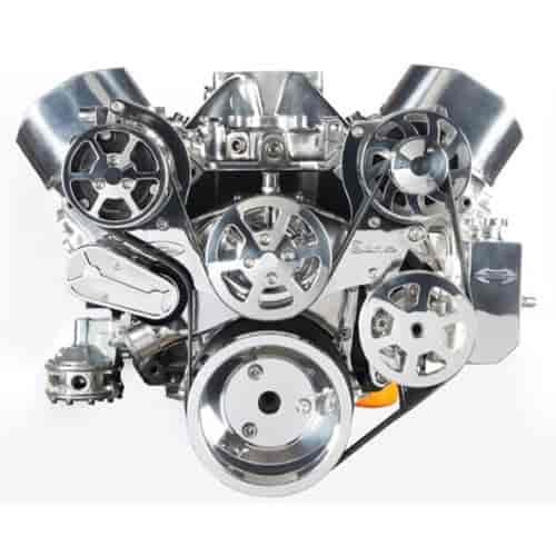 S-Drive Complete Serpentine Pulley Drive System Polished Big Block Chevy