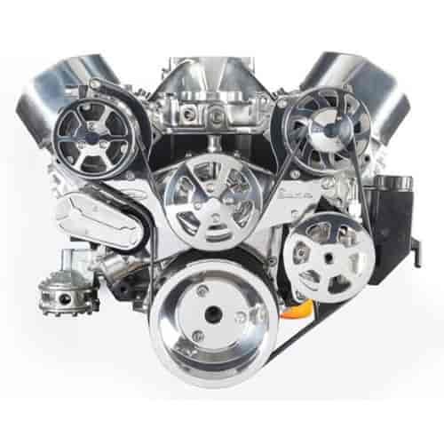 S-Drive Complete Serpentine Pulley Drive System Polished Big Block Chevy