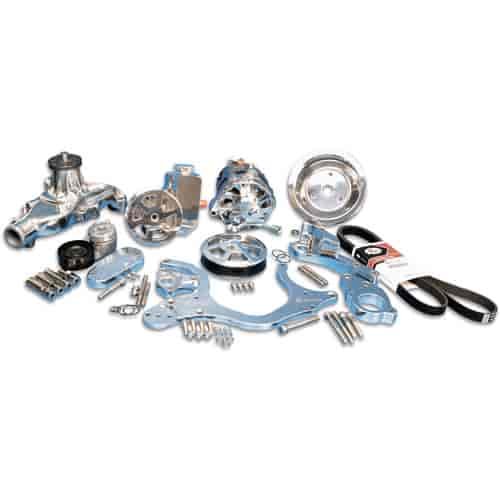 S-Drive Complete Serpentine Pulley Drive System Polished Big Block Chevy