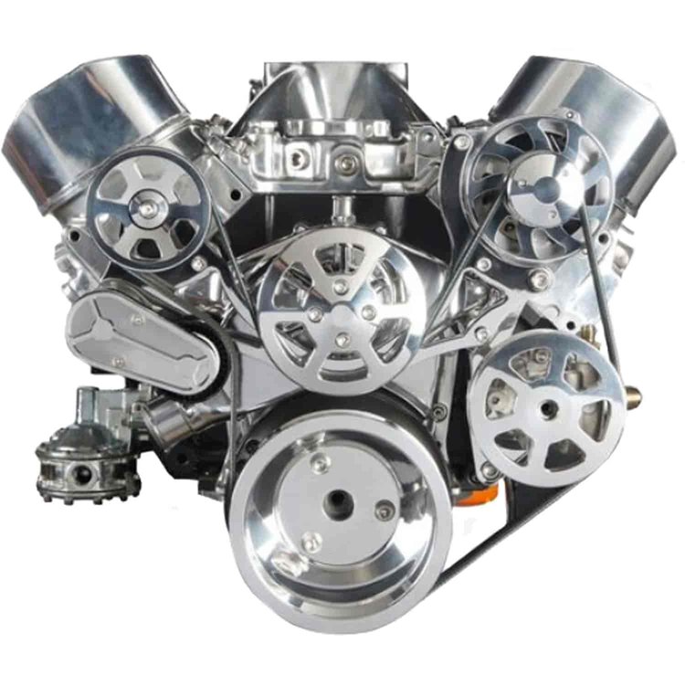 S-Drive Complete Serpentine Pulley Drive System Polished Big Block Chevy