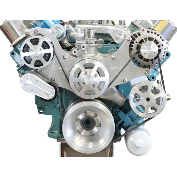 S-Drive Complete Serpentine Pulley Drive System Machined  Big Block Mopar