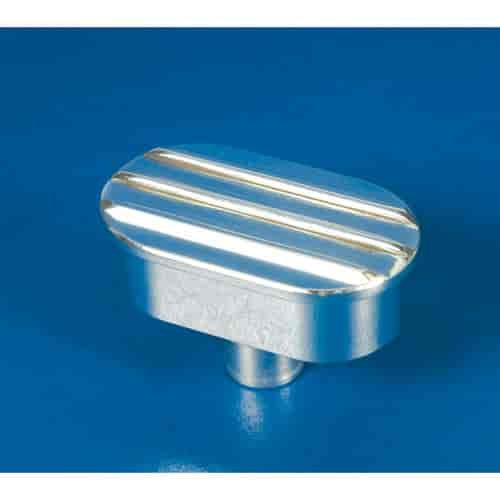 BREATHER PUSH-IN OVAL ALUM FINNED POLISH