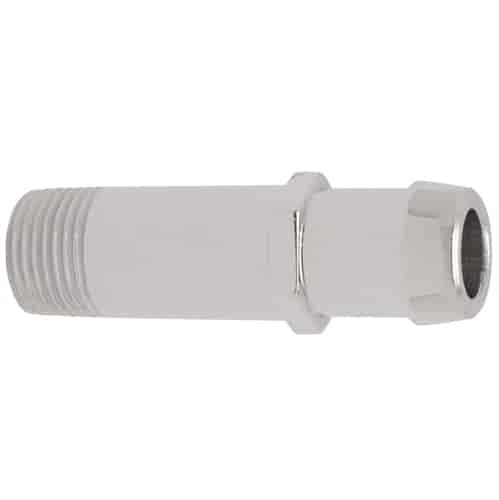 Billet Aluminum Hose Fitting 1/2 NPT-3/4 Hose - Long