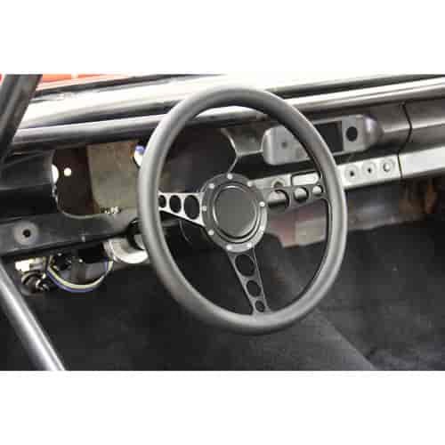 STEERING WHEEL RACER COLOR/BLACK GRIP