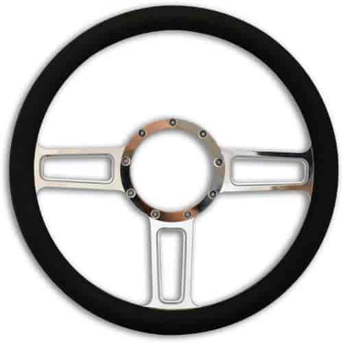 STEERING WHEEL LAUNCH POL/BLK GRIP