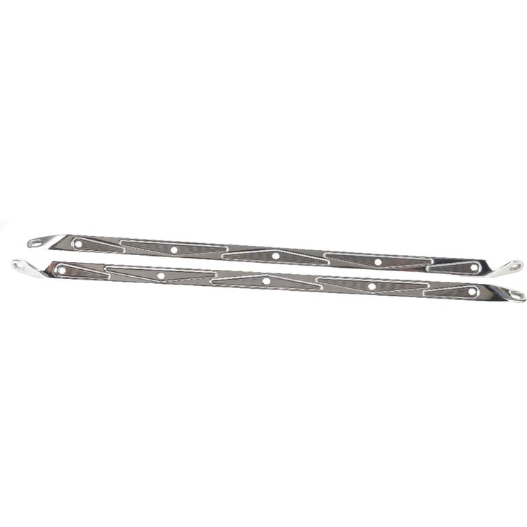 Billet Aluminum Hood Brace Supports 1957 Chevy