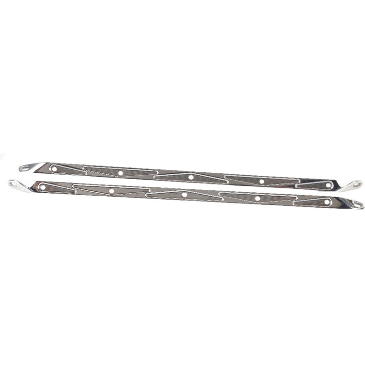 Billet Aluminum Hood Brace Supports 1957 Chevy