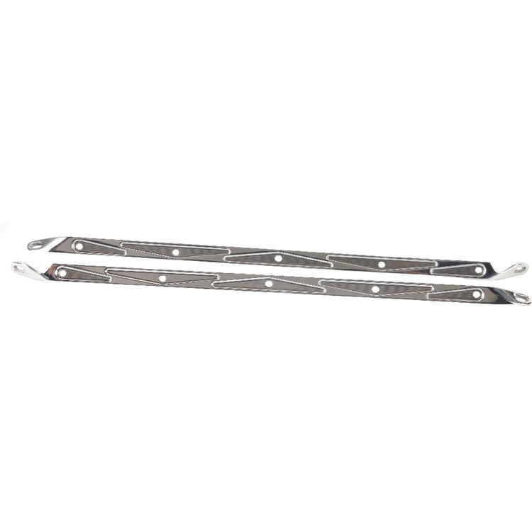 Billet Aluminum Hood Brace Supports 1957 Chevy