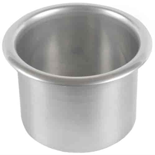 DRINK HOLDER SPUN ALUM MED 3-3/8 CLR AN