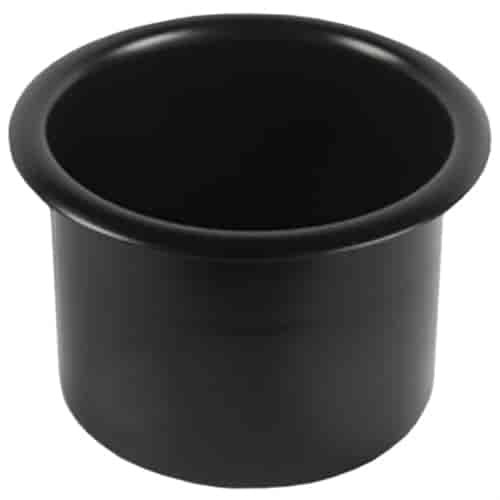 DRINK HOLDER SPUN ALUM MED 3-3/8 MATBLK
