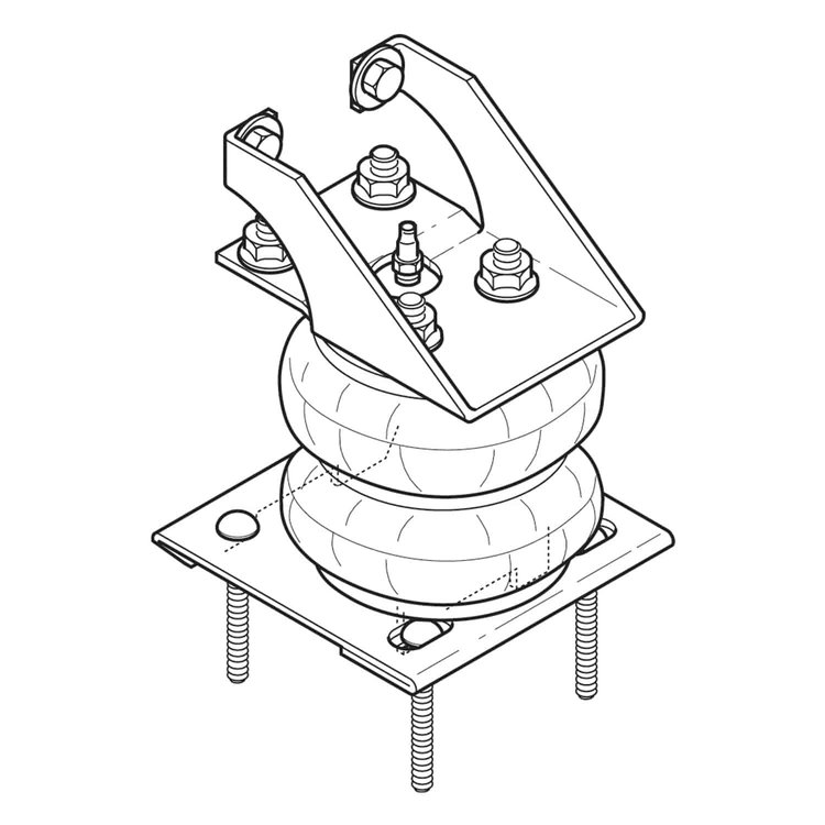 Ride-Rite Air Spring Kit 1993-1996 GM GP30 Heavy Duty Class A Motorhome