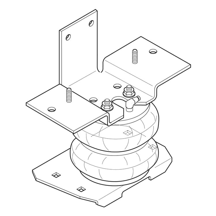 Ride-Rite Air Spring Kit 1977-03 Dodge B/MB Series Vans