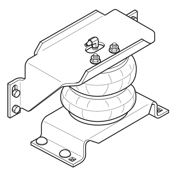 Ride-Rite Air Spring Kit 1996-2014 Ford E450 Class C Motorhome/Commercial Vehicle