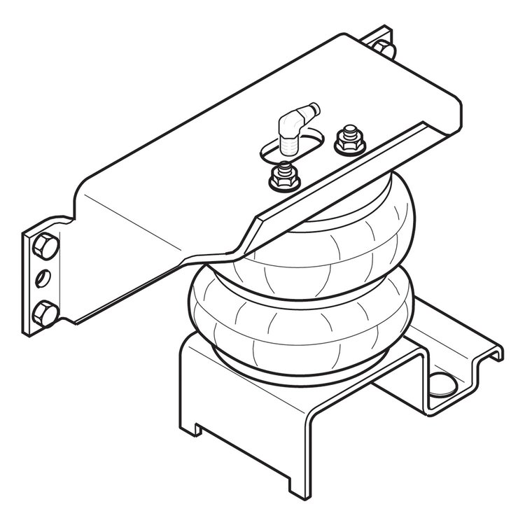 Ride-Rite Air Spring Kit 1999-2014 Ford F53 Class A Motorhome (Not Thor)