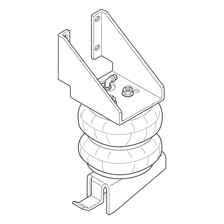 Ride-Rite Air Spring Kit 1988-1998 Chevy C1500 w/C Notch & Axle Flip