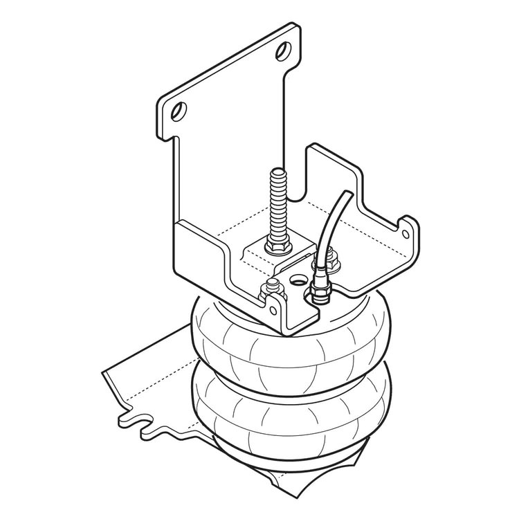Ride-Rite Air Spring Kit 2008-2014 Ford E150 Van