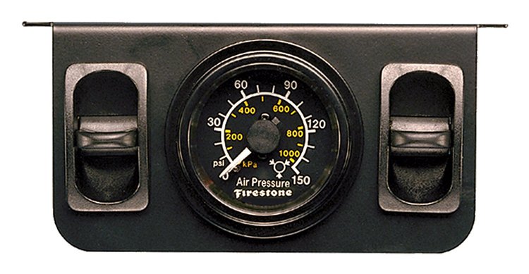 Plastic Dual Electric Black Gauge